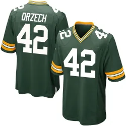 Green Bay Packers Youth Game Green Team Color Jersey (42 Matt Orzech)