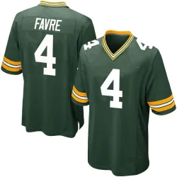 Green Bay Packers Youth Game Green Team Color Jersey (4 Brett Favre)
