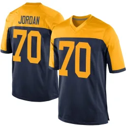 Green Bay Packers Youth Game Navy Alternate Jersey (70 Michael Jordan)