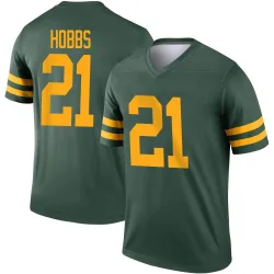 Green Bay Packers Youth Legend Green Alternate Jersey (21 Nate Hobbs)