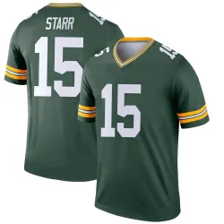 Green Bay Packers Youth Legend Green Jersey (15 Bart Starr)