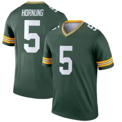 Green Bay Packers Youth Legend Green Jersey (5 Paul Hornung)