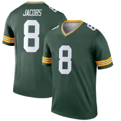 Green Bay Packers Youth Legend Green Jersey (8 Josh Jacobs)