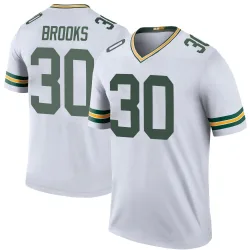 Green Bay Packers Youth Legend White Color Rush Jersey (30 Chris Brooks)