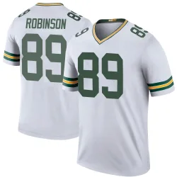 Green Bay Packers Youth Legend White Color Rush Jersey (89 Dave Robinson)