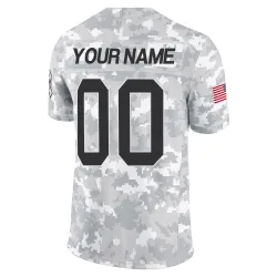 Green Bay Packers Youth Limited Arctic Camo 2024 Salute to Service Jersey (00 Custom)