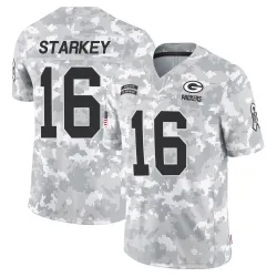 Green Bay Packers Youth Limited Arctic Camo 2024 Salute to Service Jersey (16 Rory Starkey)