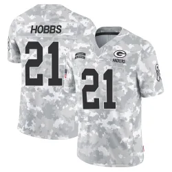 Green Bay Packers Youth Limited Arctic Camo 2024 Salute to Service Jersey (21 Nate Hobbs)