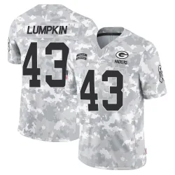 Green Bay Packers Youth Limited Arctic Camo 2024 Salute to Service Jersey (43 Johnny Lumpkin)