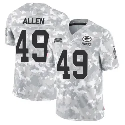 Green Bay Packers Youth Limited Arctic Camo 2024 Salute to Service Jersey (49 Austin Allen)