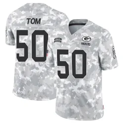 Green Bay Packers Youth Limited Arctic Camo 2024 Salute to Service Jersey (50 Zach Tom)