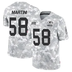 Green Bay Packers Youth Limited Arctic Camo 2024 Salute to Service Jersey (58 Greer Martini)