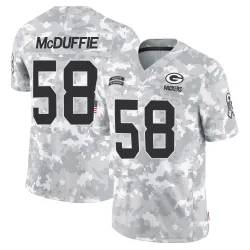 Green Bay Packers Youth Limited Arctic Camo 2024 Salute to Service Jersey (58 Isaiah McDuffie)