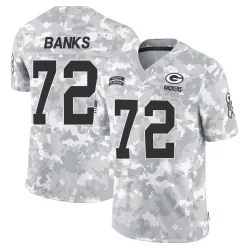 Green Bay Packers Youth Limited Arctic Camo 2024 Salute to Service Jersey (72 Brant Banks)