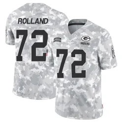 Green Bay Packers Youth Limited Arctic Camo 2024 Salute to Service Jersey (72 Spencer Rolland)