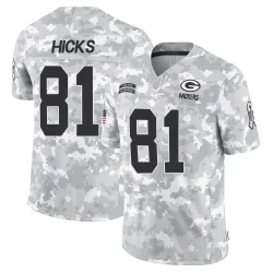Green Bay Packers Youth Limited Arctic Camo 2024 Salute to Service Jersey (81 Julian Hicks)