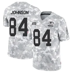 Green Bay Packers Youth Limited Arctic Camo 2024 Salute to Service Jersey (84 Cornelius Johnson)