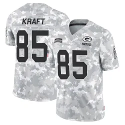 Green Bay Packers Youth Limited Arctic Camo 2024 Salute to Service Jersey (85 Tucker Kraft)