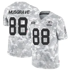Green Bay Packers Youth Limited Arctic Camo 2024 Salute to Service Jersey (88 Luke Musgrave)