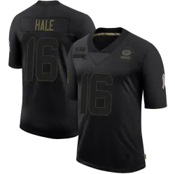 Green Bay Packers Youth Limited Black 2020 Salute To Service Jersey (16 Alex Hale)