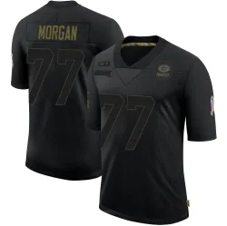 Green Bay Packers Youth Limited Black 2020 Salute To Service Jersey (77 Jordan Morgan)