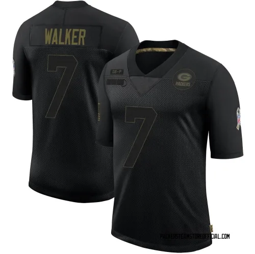 Green Bay Packers Youth Limited Black 2020 Salute To Service Jersey (7 Quay Walker)