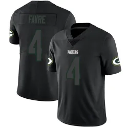 Green Bay Packers Youth Limited Black Impact Jersey (4 Brett Favre)