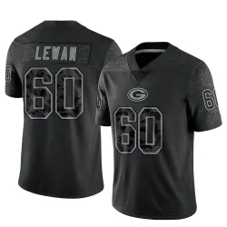 Green Bay Packers Youth Limited Black Reflective Jersey (60 Jason Lewan)
