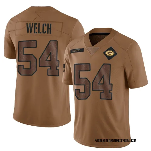 Green Bay Packers Youth Limited Brown 2023 Salute To Service Jersey (54 Kristian Welch)