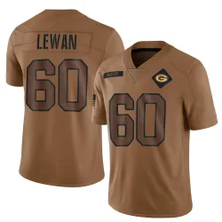 Green Bay Packers Youth Limited Brown 2023 Salute To Service Jersey (60 Jason Lewan)