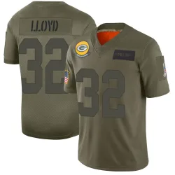 Green Bay Packers Youth Limited Camo 2019 Salute to Service Jersey (32 MarShawn Lloyd)