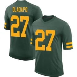 Green Bay Packers Youth Limited Green Alternate Vapor Jersey (27 Kitan Oladapo)