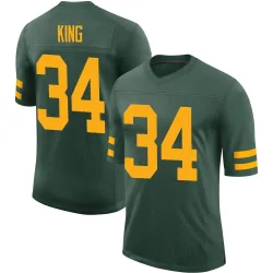 Green Bay Packers Youth Limited Green Alternate Vapor Jersey (34 Kalen King)