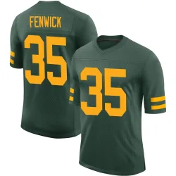 Green Bay Packers Youth Limited Green Alternate Vapor Jersey (35 Deshaun Fenwick)