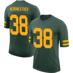Green Bay Packers Youth Limited Green Alternate Vapor Jersey (38 Ellis Merriweather)