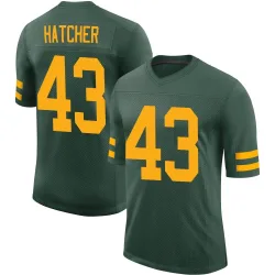 Green Bay Packers Youth Limited Green Alternate Vapor Jersey (43 Broughton Hatcher)