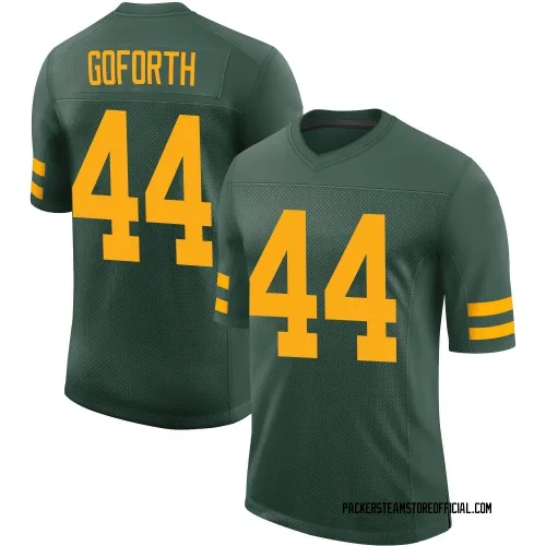 Green Bay Packers Youth Limited Green Alternate Vapor Jersey (44 Ralen Goforth)