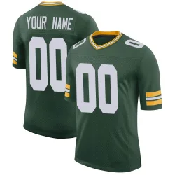 Green Bay Packers Youth Limited Green Classic Jersey (00 Custom)