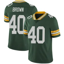 Green Bay Packers Youth Limited Green Team Color Vapor Untouchable Jersey (40 Omar Brown)