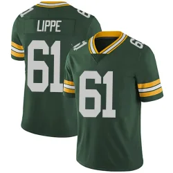 Green Bay Packers Youth Limited Green Team Color Vapor Untouchable Jersey (61 J.J. Lippe)