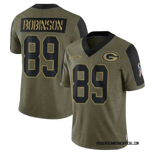 Green Bay Packers Youth Limited Olive 2021 Salute To Service Jersey (89 Dave Robinson)
