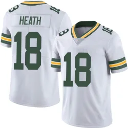 Green Bay Packers Youth Limited White Vapor Untouchable Jersey (18 Malik Heath)