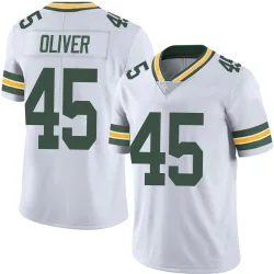 Green Bay Packers Youth Limited White Vapor Untouchable Jersey (45 Collin Oliver)