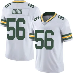 Green Bay Packers Youth Limited White Vapor Untouchable Jersey (56 Jack Coco)