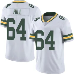 Green Bay Packers Youth Limited White Vapor Untouchable Jersey (64 Trey Hill)