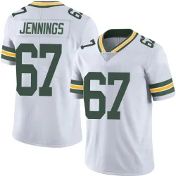 Green Bay Packers Youth Limited White Vapor Untouchable Jersey (67 Donovan Jennings)