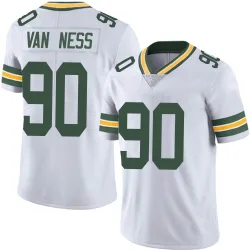 Green Bay Packers Youth Limited White Vapor Untouchable Jersey (90 Lukas Van Ness)