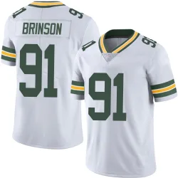 Green Bay Packers Youth Limited White Vapor Untouchable Jersey (91 Warren Brinson)