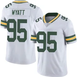 Green Bay Packers Youth Limited White Vapor Untouchable Jersey (95 Devonte Wyatt)