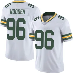 Green Bay Packers Youth Limited White Vapor Untouchable Jersey (96 Colby Wooden)